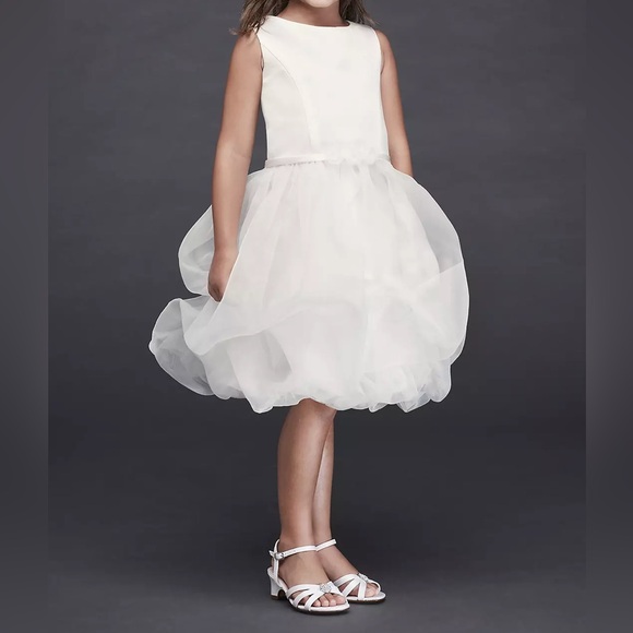 David’s Bridal flower girl/party dress White 3T - Picture 2 of 9